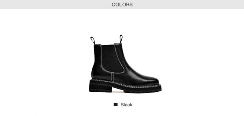 Buty Damskie Chelsea Do Kostek - Czarny