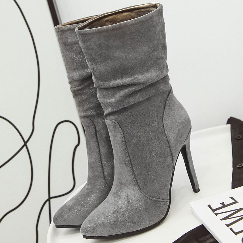 Buty Damskie Ciepłe Zimowe Deklan - Kość słoniowa