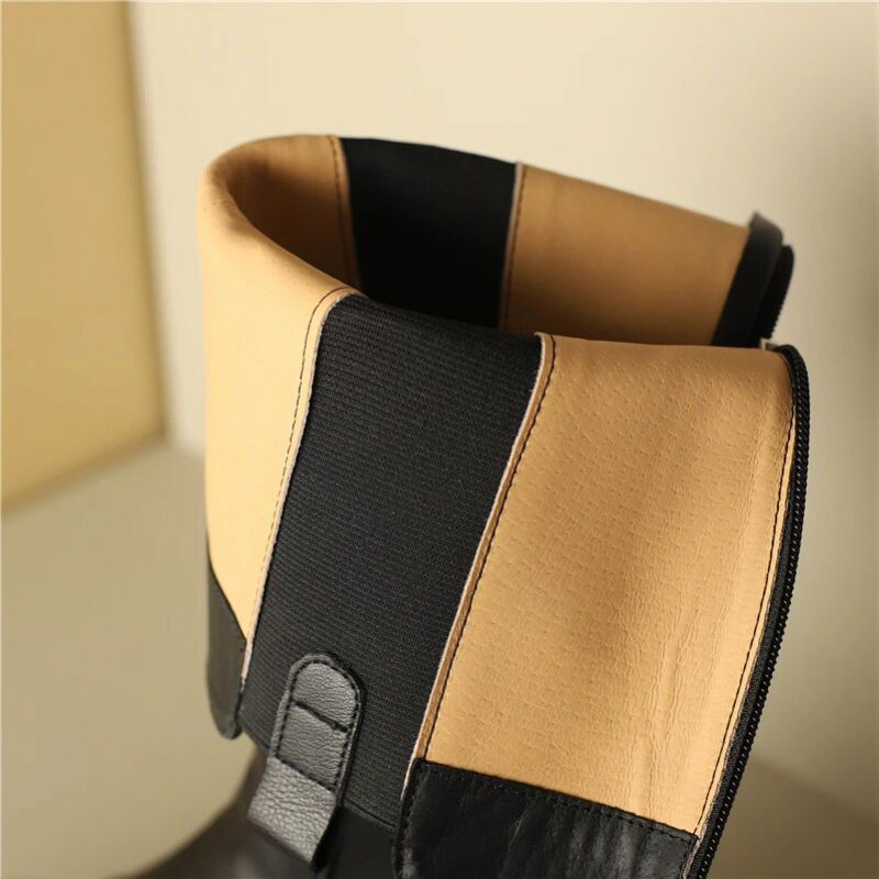 Buty Damskie Cristel Chelsea Long Autumn - Brązowy