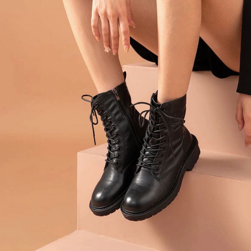 Buty Damskie Farzana Do Kostek - Czarny