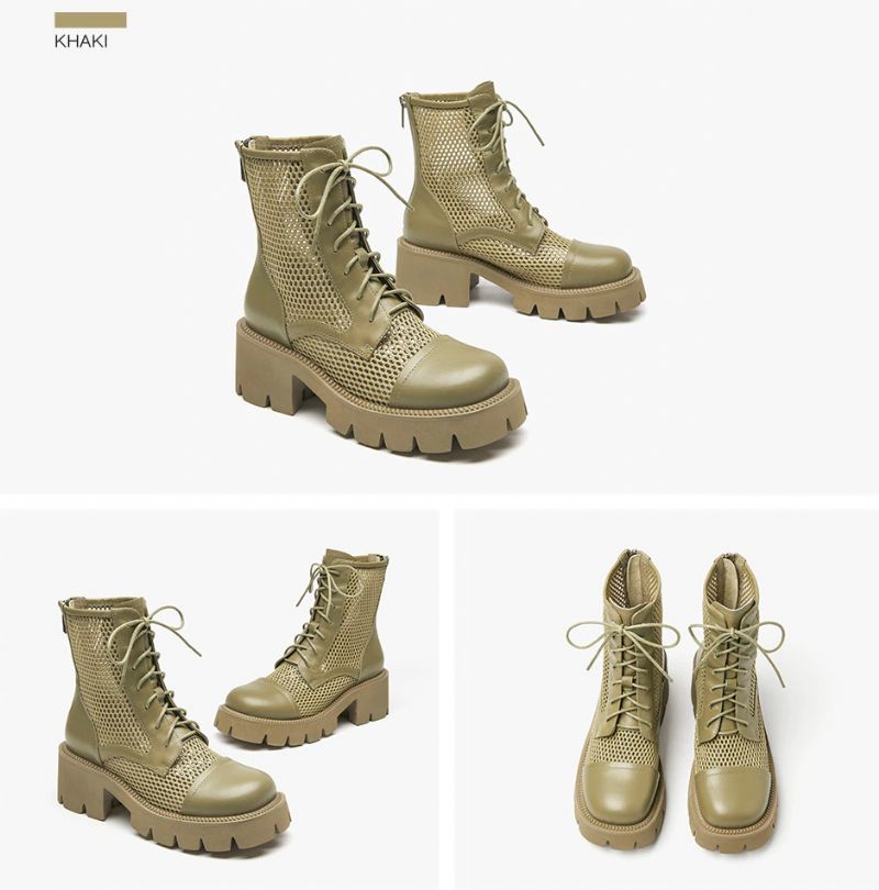 Buty Damskie Gixy - Khaki