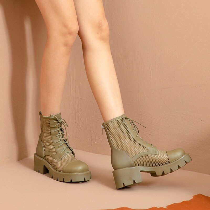 Buty Damskie Gixy - Khaki