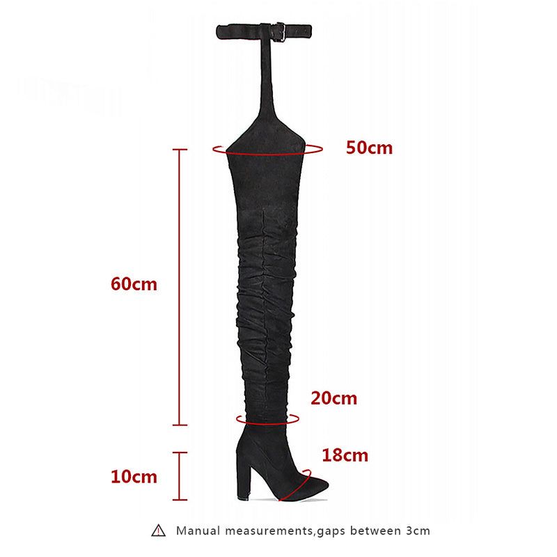 Buty Damskie Graziella Za Kolano - Czarny