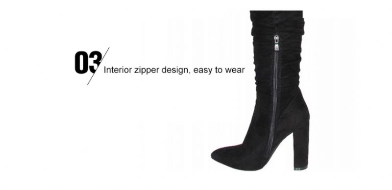 Buty Damskie Graziella Za Kolano - Czarny