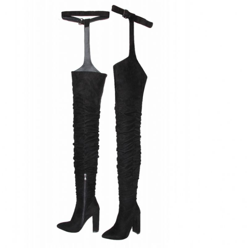 Buty Damskie Graziella Za Kolano - Czarny