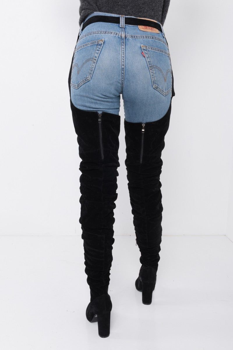 Buty Damskie Graziella Za Kolano - Czarny