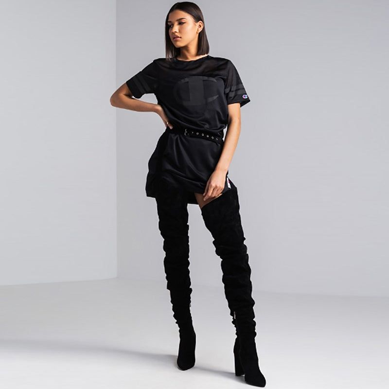 Buty Damskie Graziella Za Kolano - Czarny