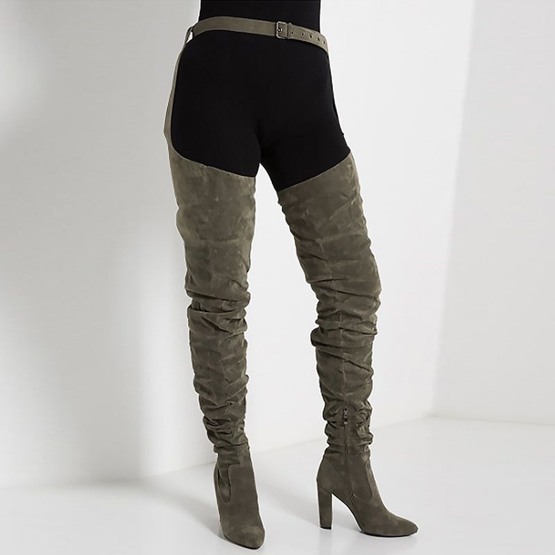 Buty Damskie Graziella Za Kolano - Czarny