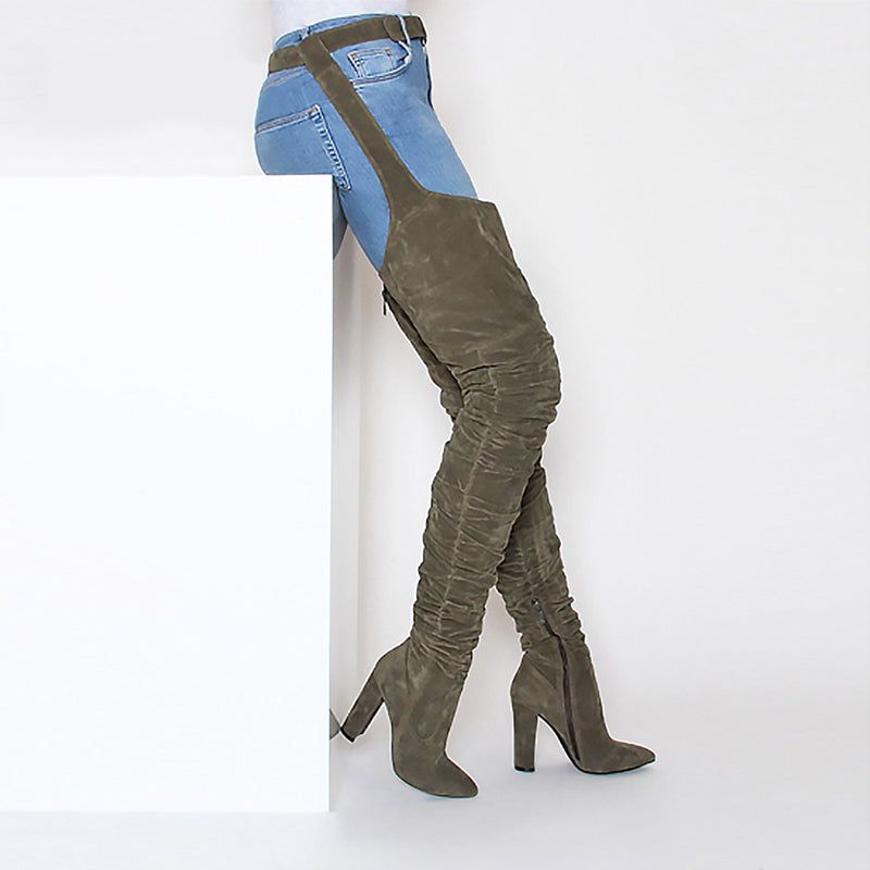 Buty Damskie Graziella Za Kolano - Czarny