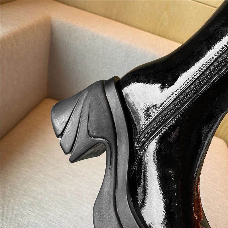 Buty Damskie Gros - Czarny Bez futra