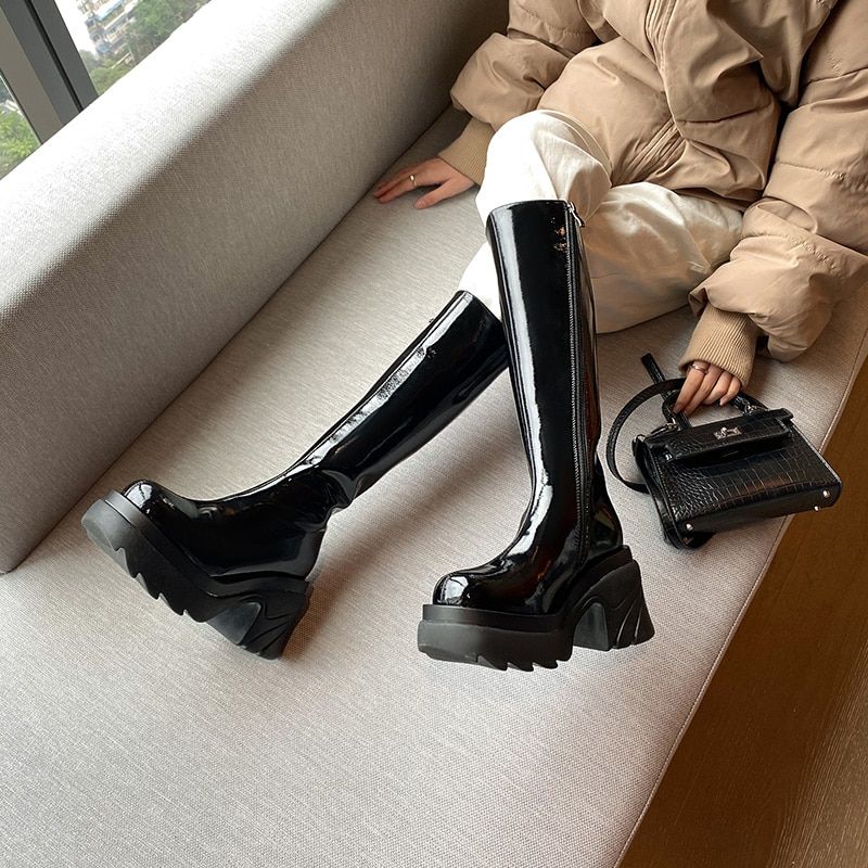 Buty Damskie Gros - Czarny Bez futra
