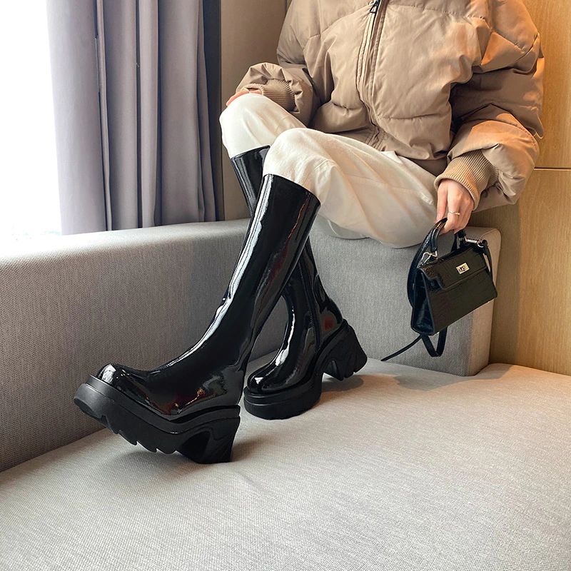Buty Damskie Gros - Czarny Bez futra