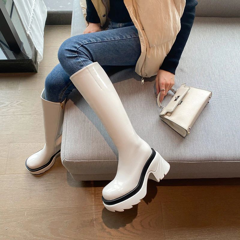 Buty Damskie Gros - Czarny Bez futra