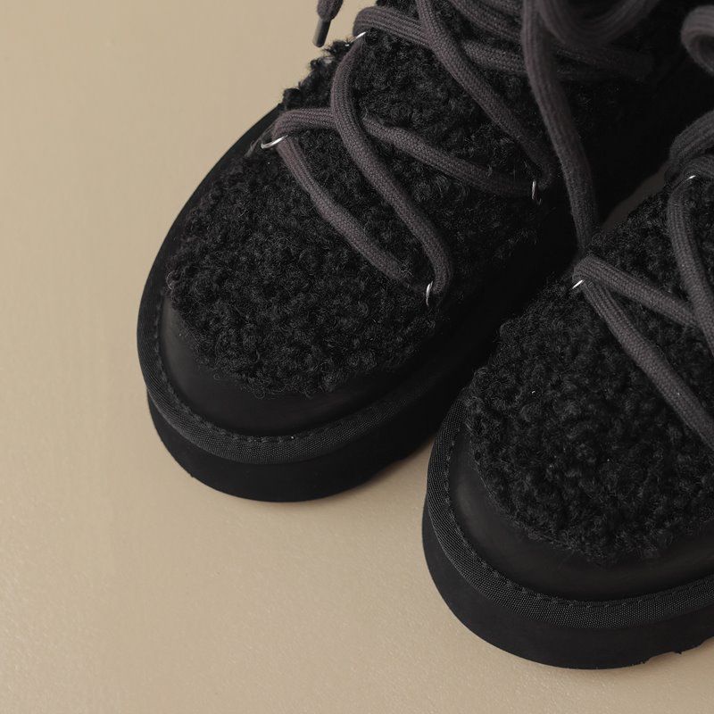 Buty Damskie Hana Snow Platform - Morelowy