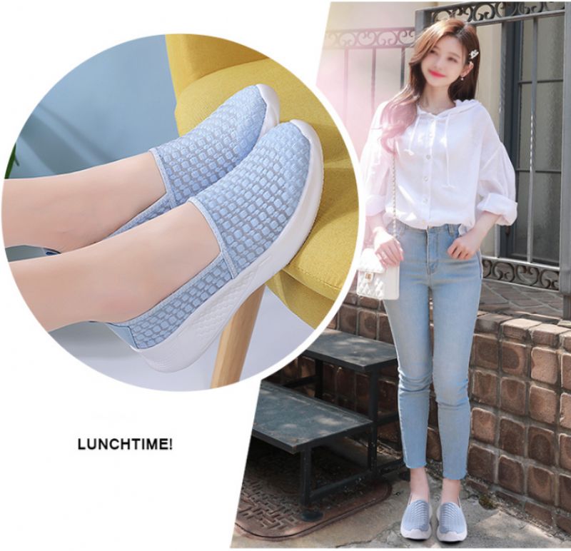 Buty Damskie Ludy Slip-on Loafer - Niebieski