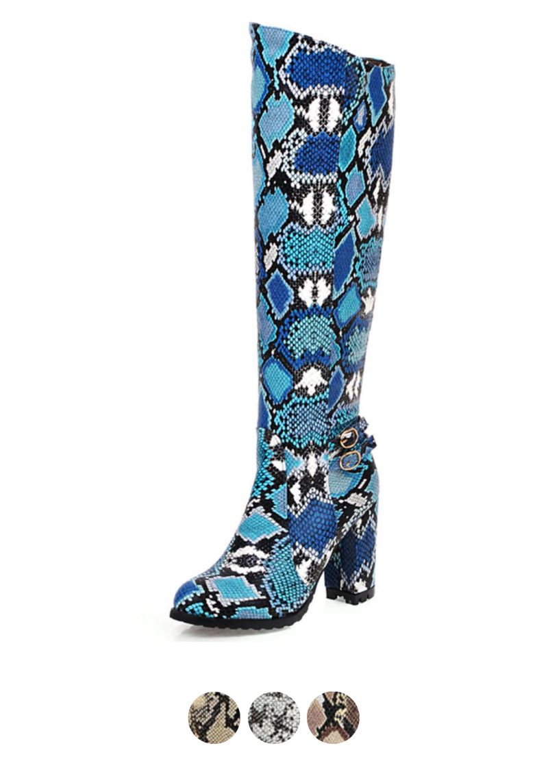 Buty Damskie Max Do Kolan Ze Skóry