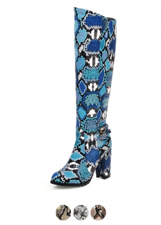 Buty Damskie Max Do Kolan Ze Skóry