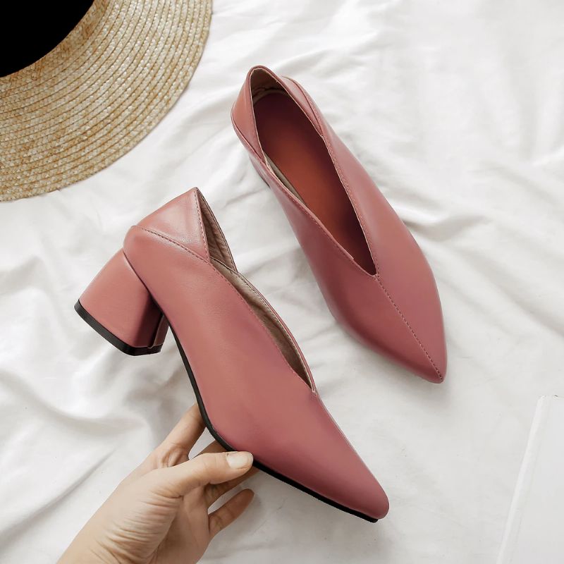 Buty Damskie Na Wiosnę Janza - Różowy