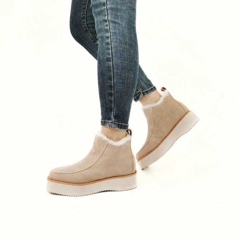 Buty Damskie Natasha Snow Ankle Boots - Morelowy