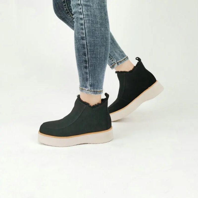 Buty Damskie Natasha Snow Ankle Boots - Morelowy