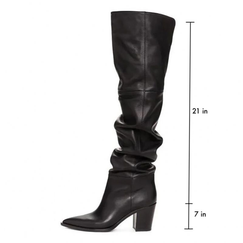 Buty Damskie Rosalina Do Kolan - Czarny