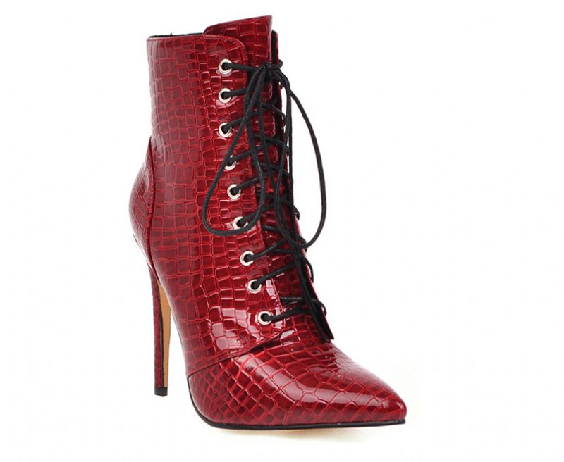 Buty Damskie Rubiela - Czerwony