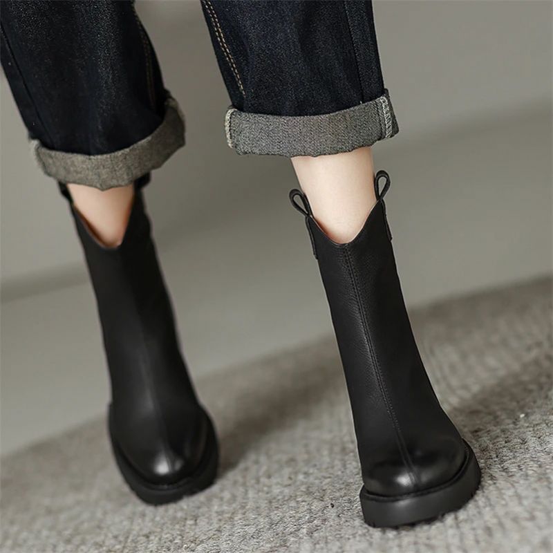 Buty Damskie Sayuri Western Short Winter - Czarny