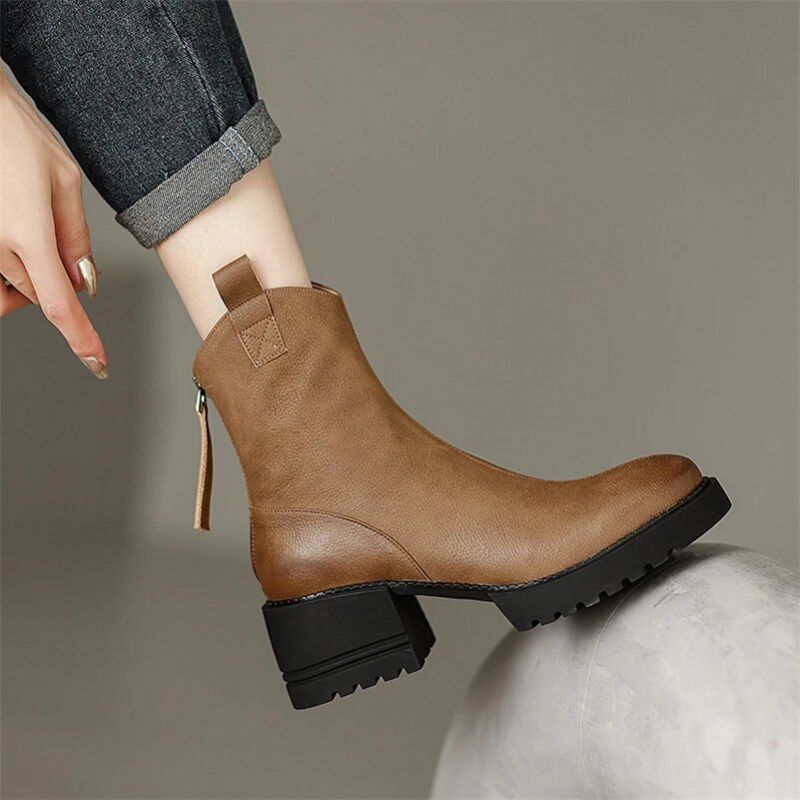 Buty Damskie Sayuri Western Short Winter - Czarny
