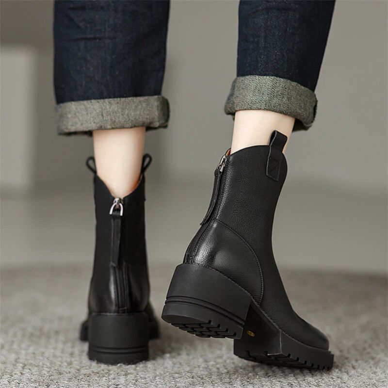 Buty Damskie Sayuri Western Short Winter - Czarny