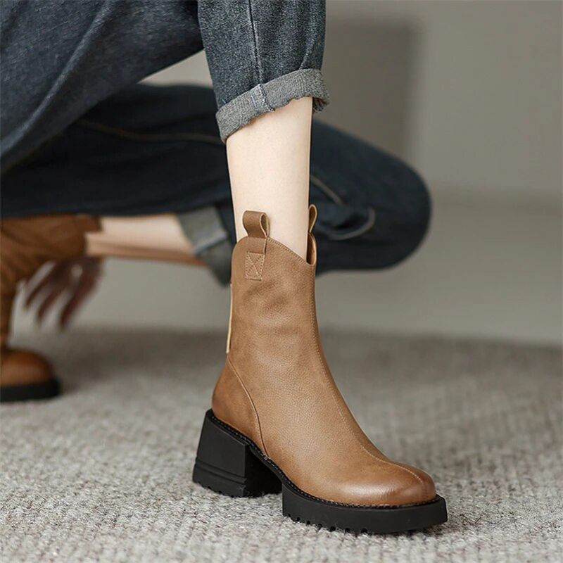 Buty Damskie Sayuri Western Short Winter - Czarny