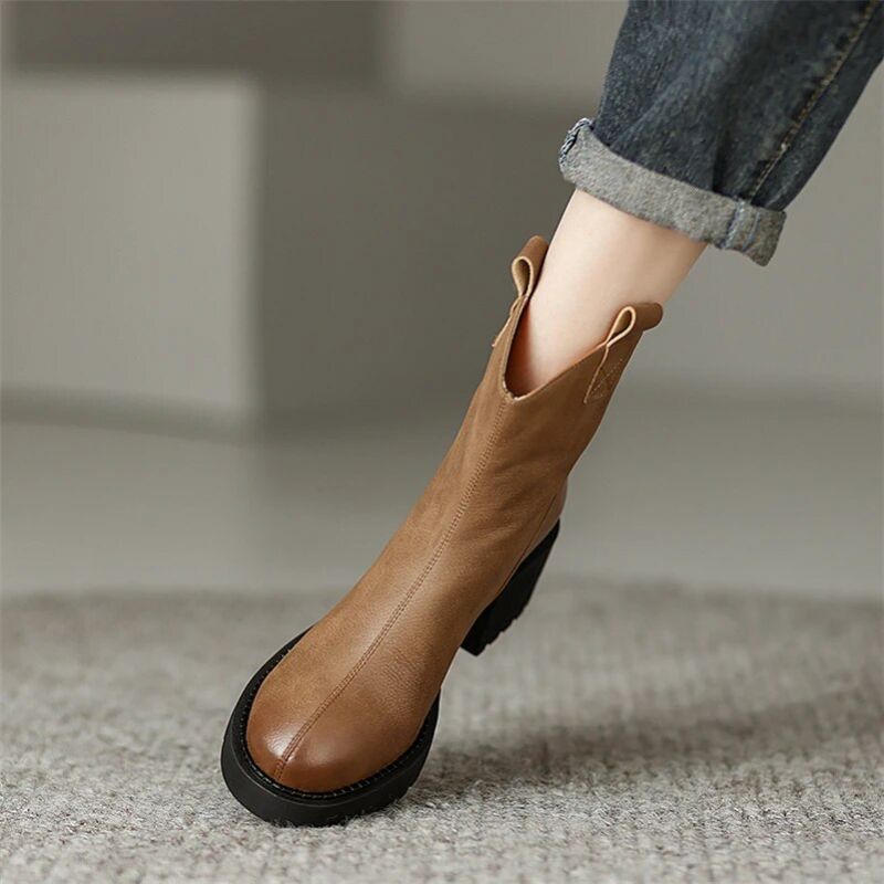 Buty Damskie Sayuri Western Short Winter - Czarny