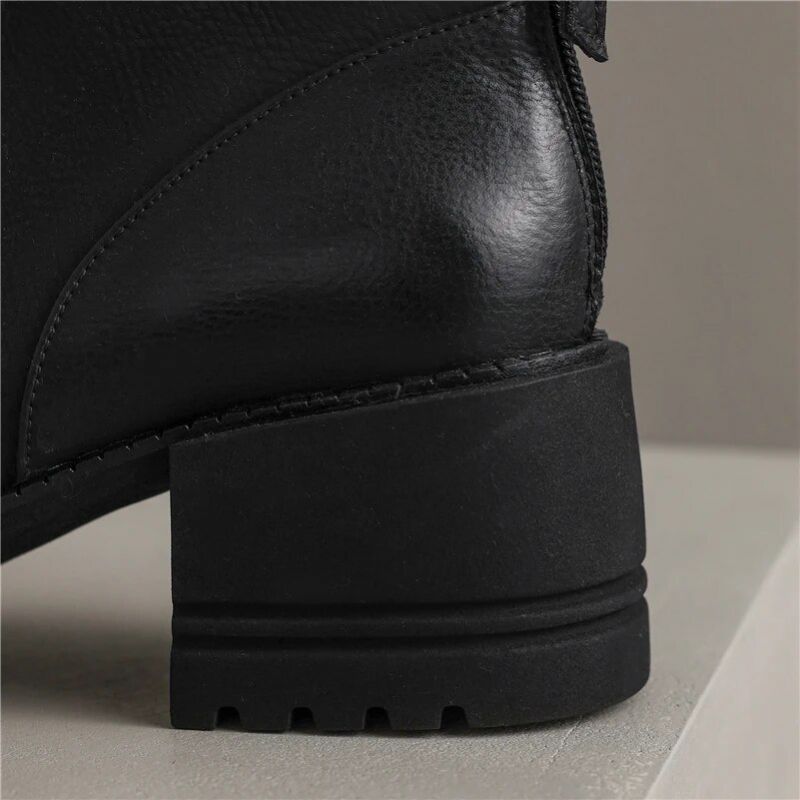 Buty Damskie Sayuri Western Short Winter - Czarny