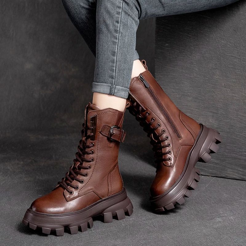 Buty Damskie Sherman - Brązowy