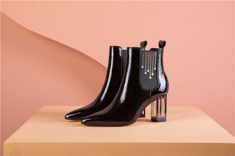 Buty Damskie Skórzane Sorelia - Czerwony winny