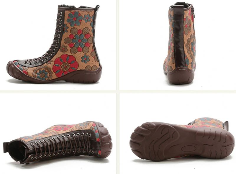 Buty Damskie Sznurowane Kany - Czarny
