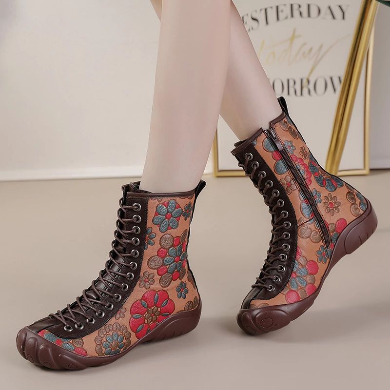 Buty Damskie Sznurowane Kany - Czarny