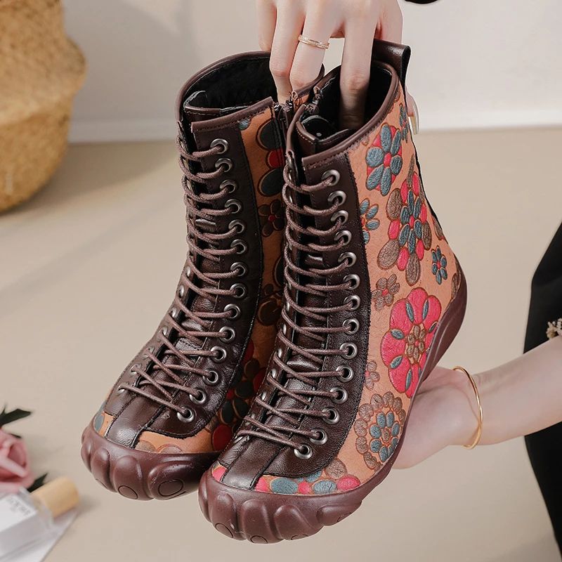 Buty Damskie Sznurowane Kany - Czarny