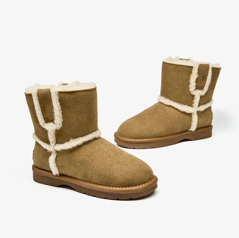 Buty Damskie Telana Do Kostek - Brązowy