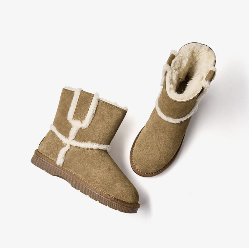 Buty Damskie Telana Do Kostek - Brązowy