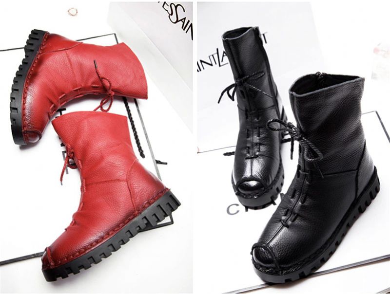 Buty Damskie Yingi - Czarny bez futra