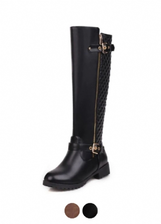 Buty Damskie Zimowe Charles Do Kolan Czarne