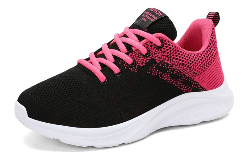 Buty Do Biegania Damskie Zazu Breathable Mesh - Czarny Różowy