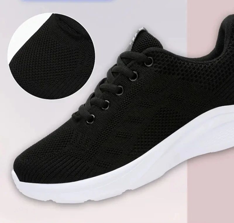 Buty Do Biegania Damskie Zazu Breathable Mesh - Czarny Różowy