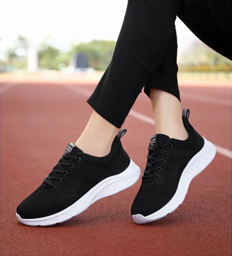 Buty Do Biegania Damskie Zazu Breathable Mesh - Czarny Różowy