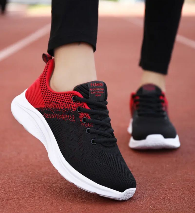 Buty Do Biegania Damskie Zazu Breathable Mesh - Czarny Różowy
