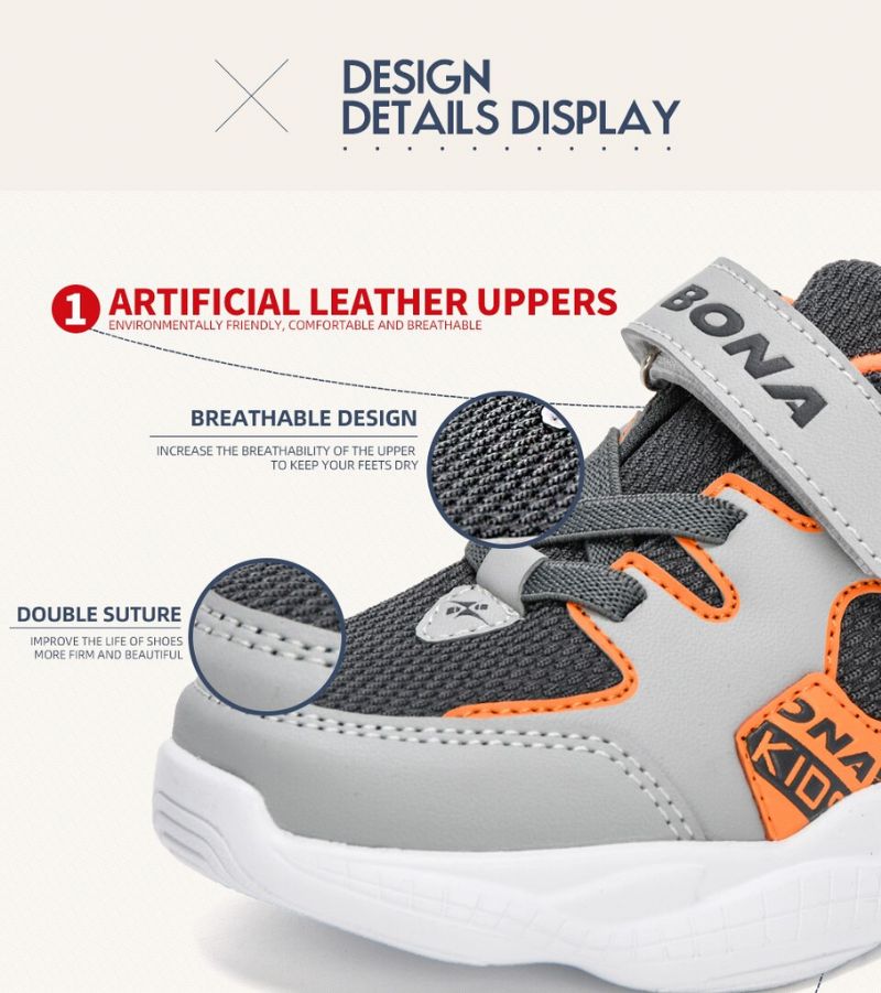 Buty Do Biegania Dla Chłopców Alvar - Szary