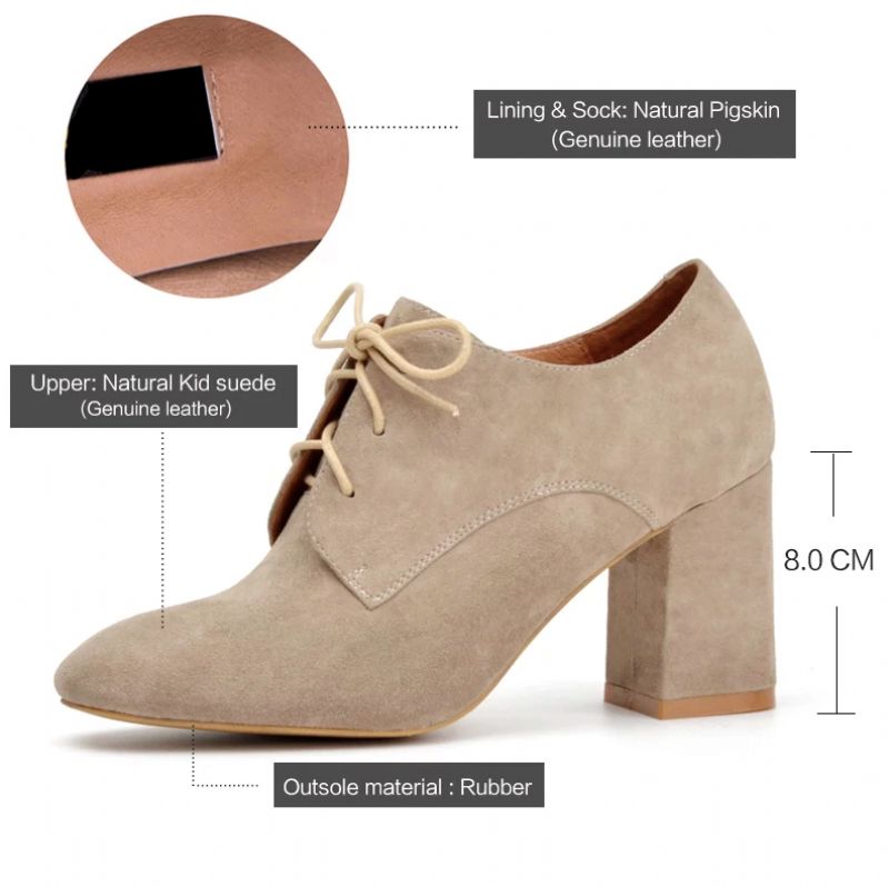 Buty Galena Do Kostek - Zamsz piaskowy