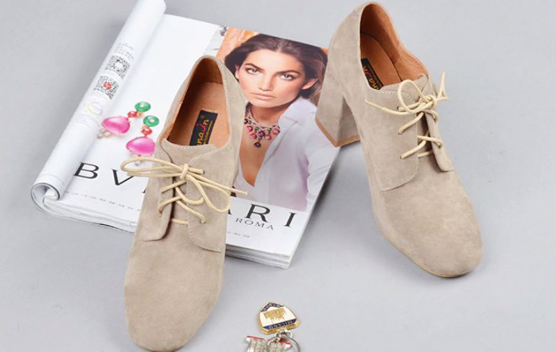 Buty Galena Do Kostek - Zamsz piaskowy