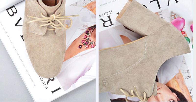 Buty Galena Do Kostek - Zamsz piaskowy