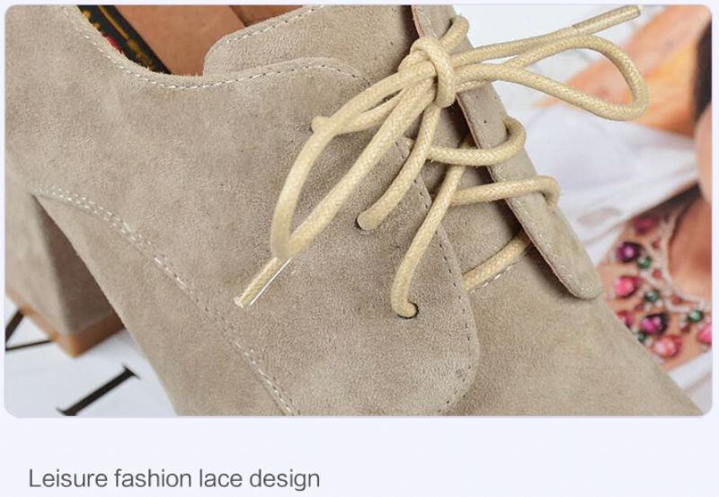 Buty Galena Do Kostek - Zamsz piaskowy